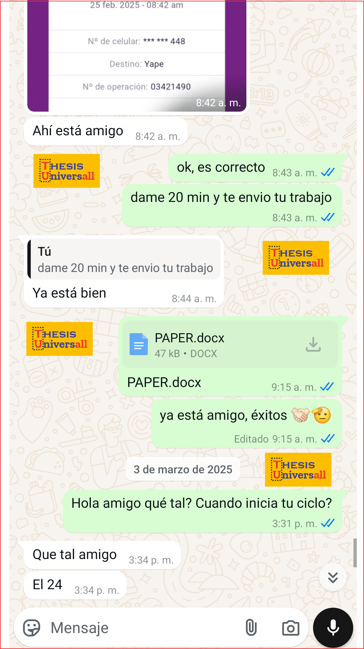 Testimonio de cliente